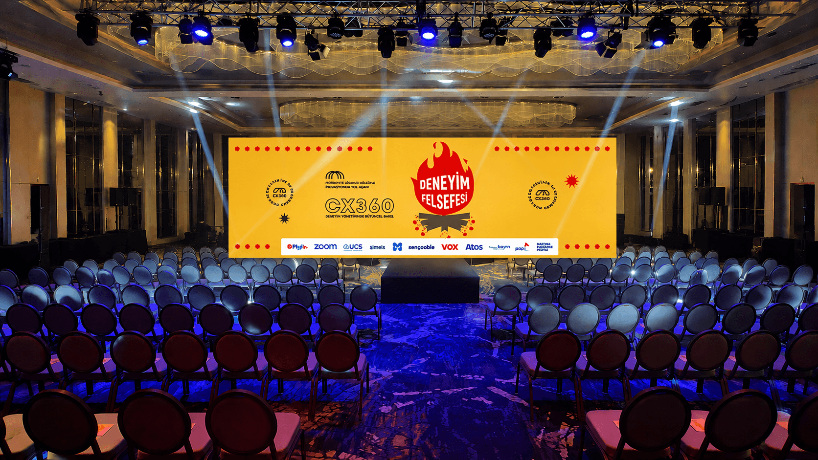 CX360 Customer Experience Summit – multi-stage conference setup